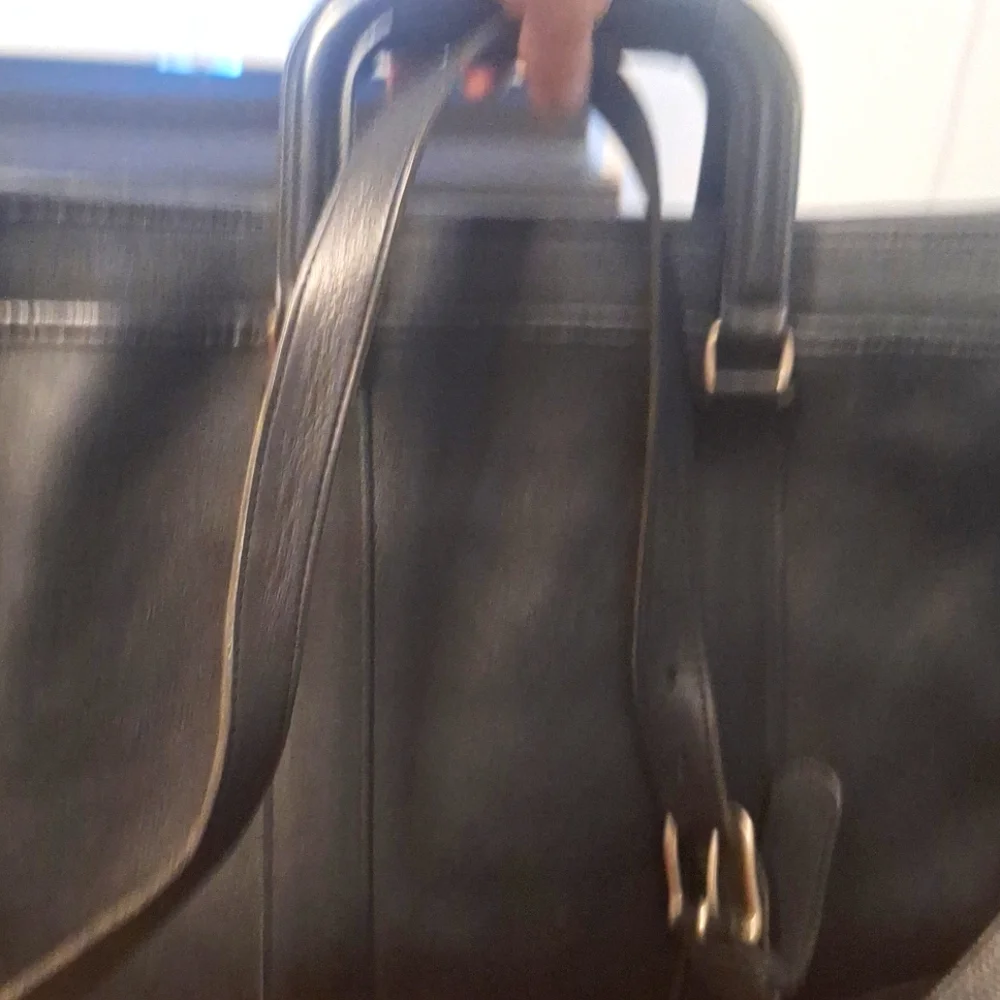 Black Leather Shoulder Bag